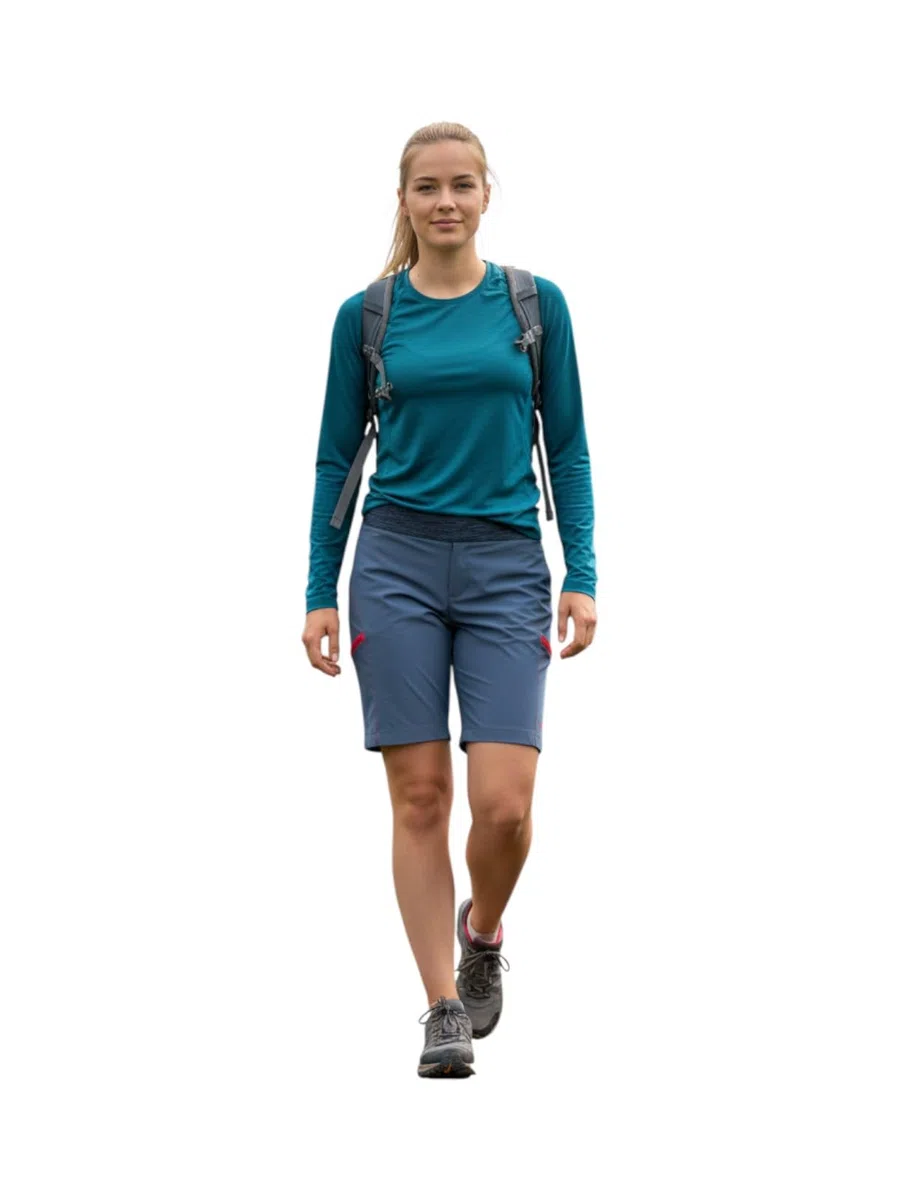 CMP Bermuda da trekking da donna con funzione Dry-Function, leggero, elastico e ad asciugatura rapida, con funzione Dry-Function. Vita comoda e tasche laterali, ideale per esterni.