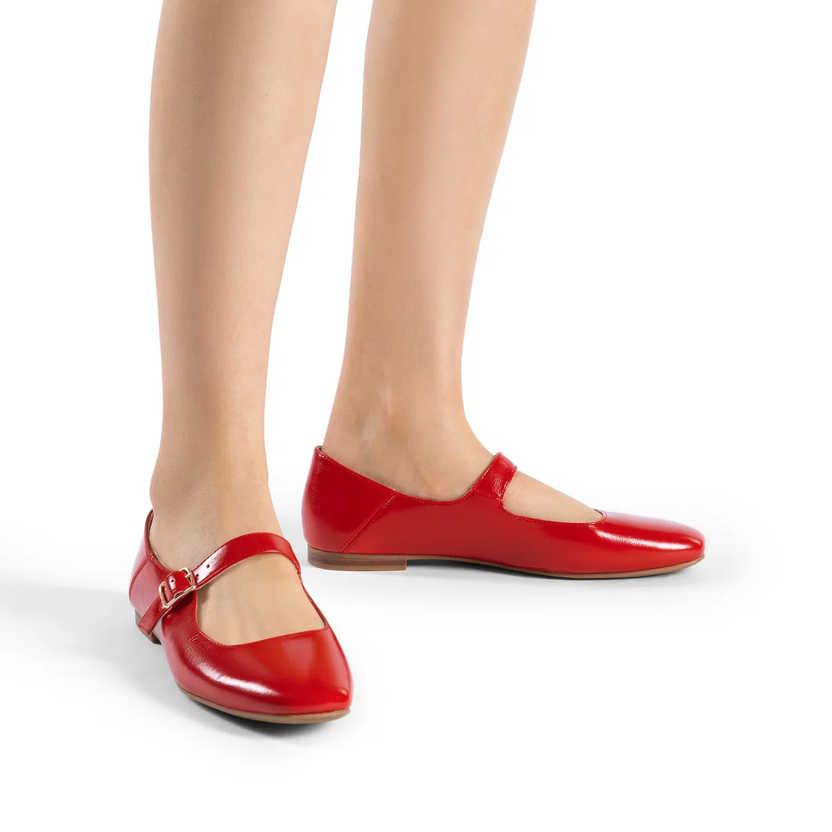 DREAM PAIRS Ballerine Mary Jane da Donna con Cinturino Regolabile con Fibbia, Fodera Morbida, Punta Quadrata per Ufficio e Tempo Libero