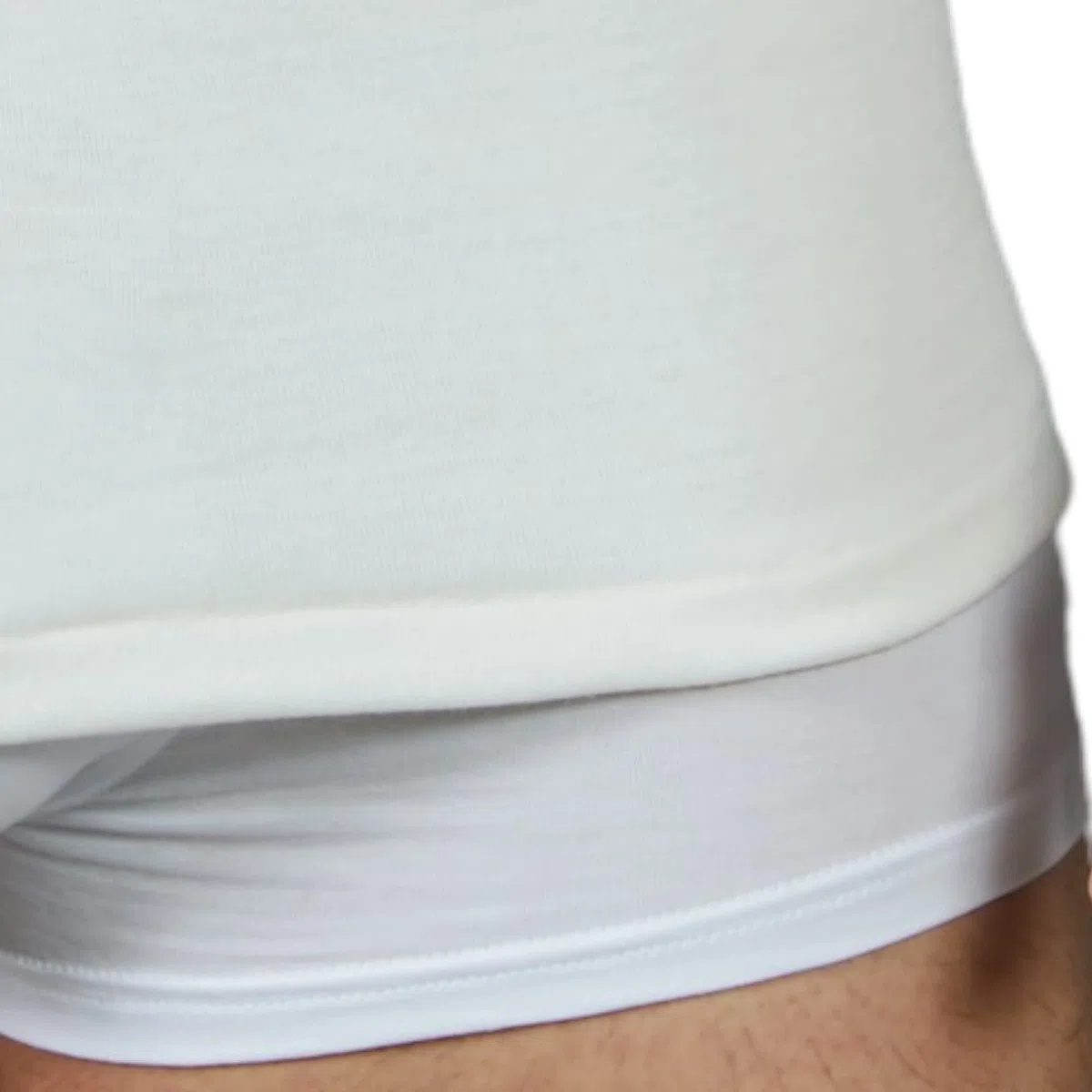 VP PINUCCIO VENEGONI Set 2 Magliette Lana Cotone Uomo Scollo A V, Made in Italy,Maglia Intima Termica, Cotone sulla Pelle, Tshirt Uomo Manica Corta Invernale, Maglietta Termica Bianca, Intimo Termico