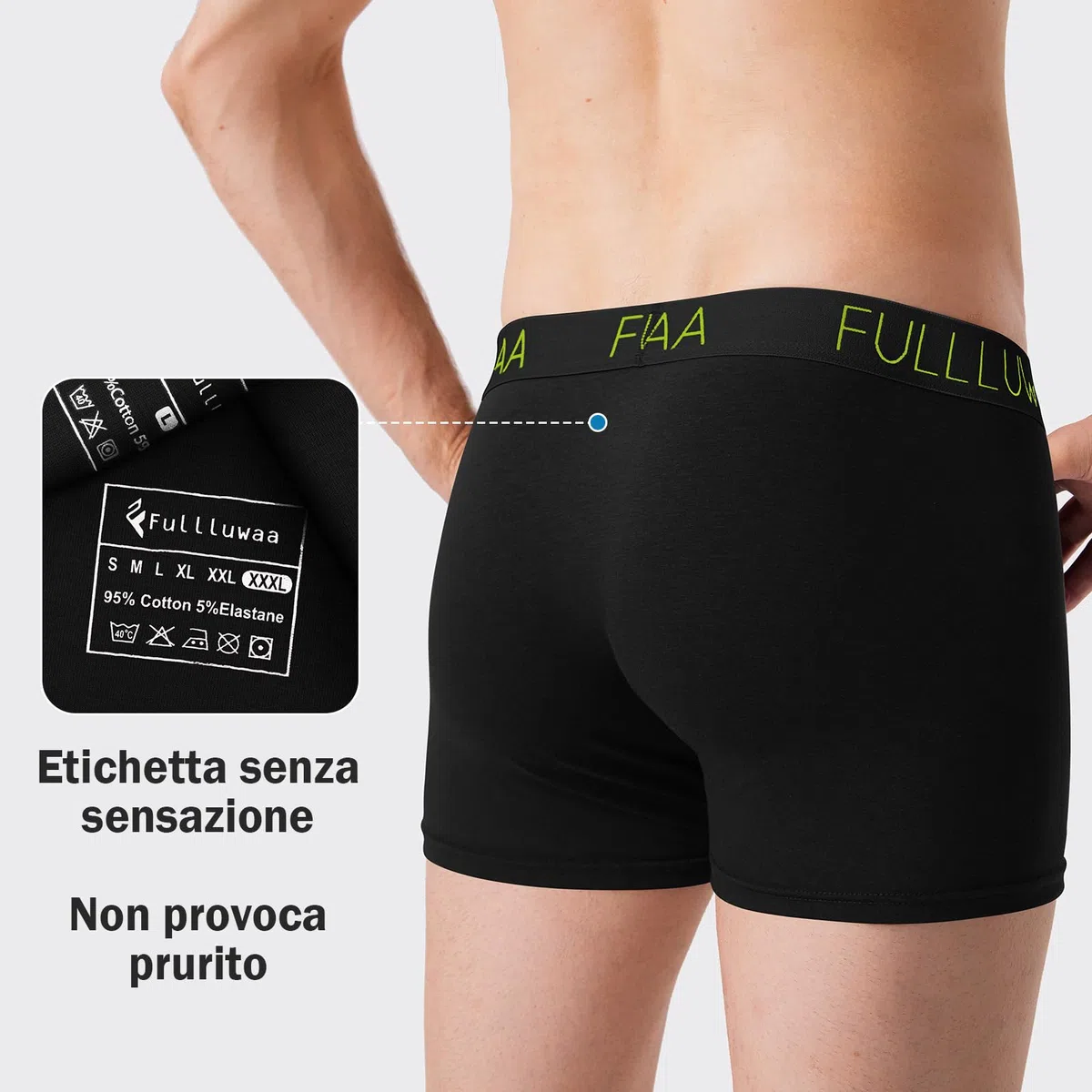 Fullluwaa Boxer Uomo (Pacco da 8) Mutande Uomo Cotone, Aderenti e Confortevoli, Elasticizzato