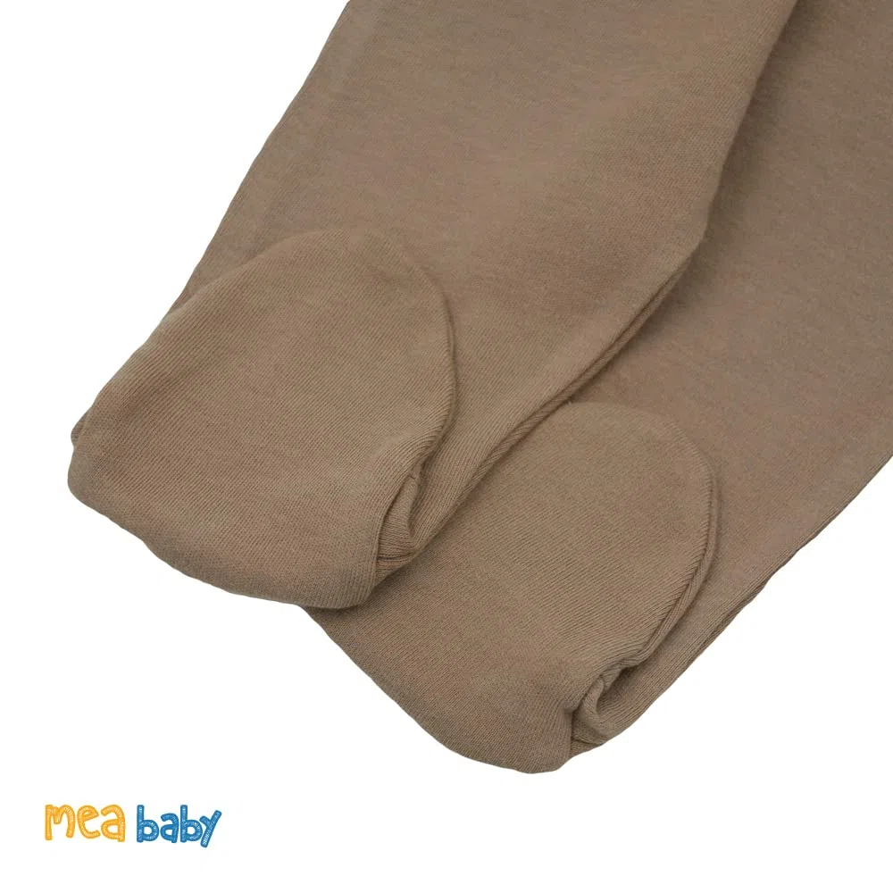 MEA BABY Pantaloni Unisex per Bambini con Piede in 100% Cotone in Confezione da 5 Pezzi