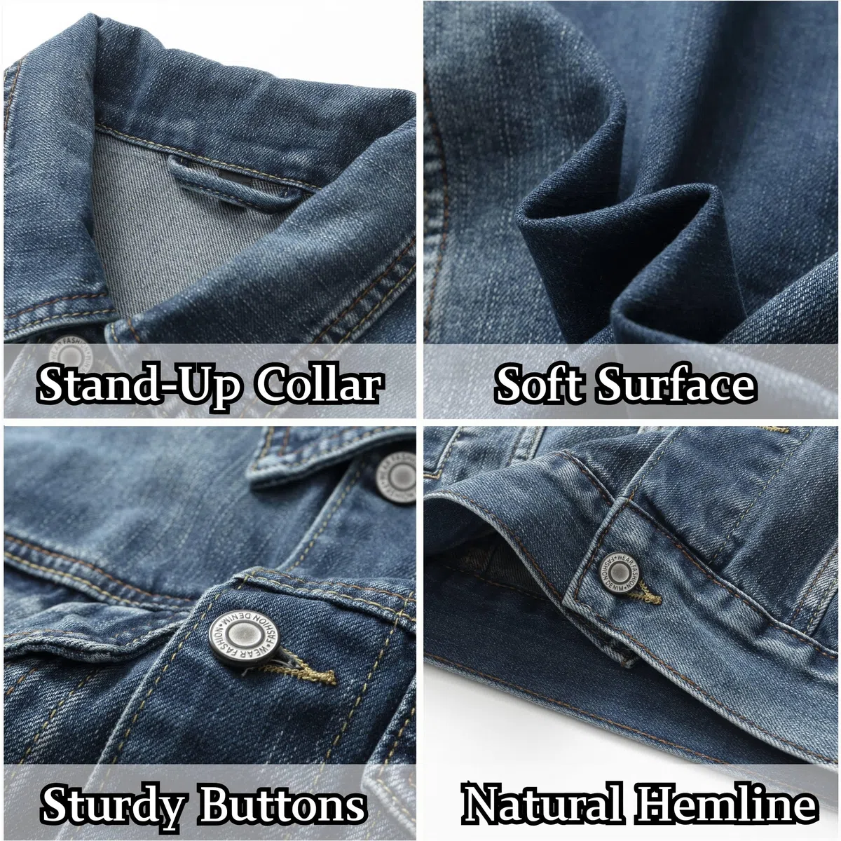 Gilet di Jeans da Uomo Cotone Cowboy Giubbino in Denim Vintage Senza Maniche Giacca con Bottone Slim Fit Moto Gilet Jeans