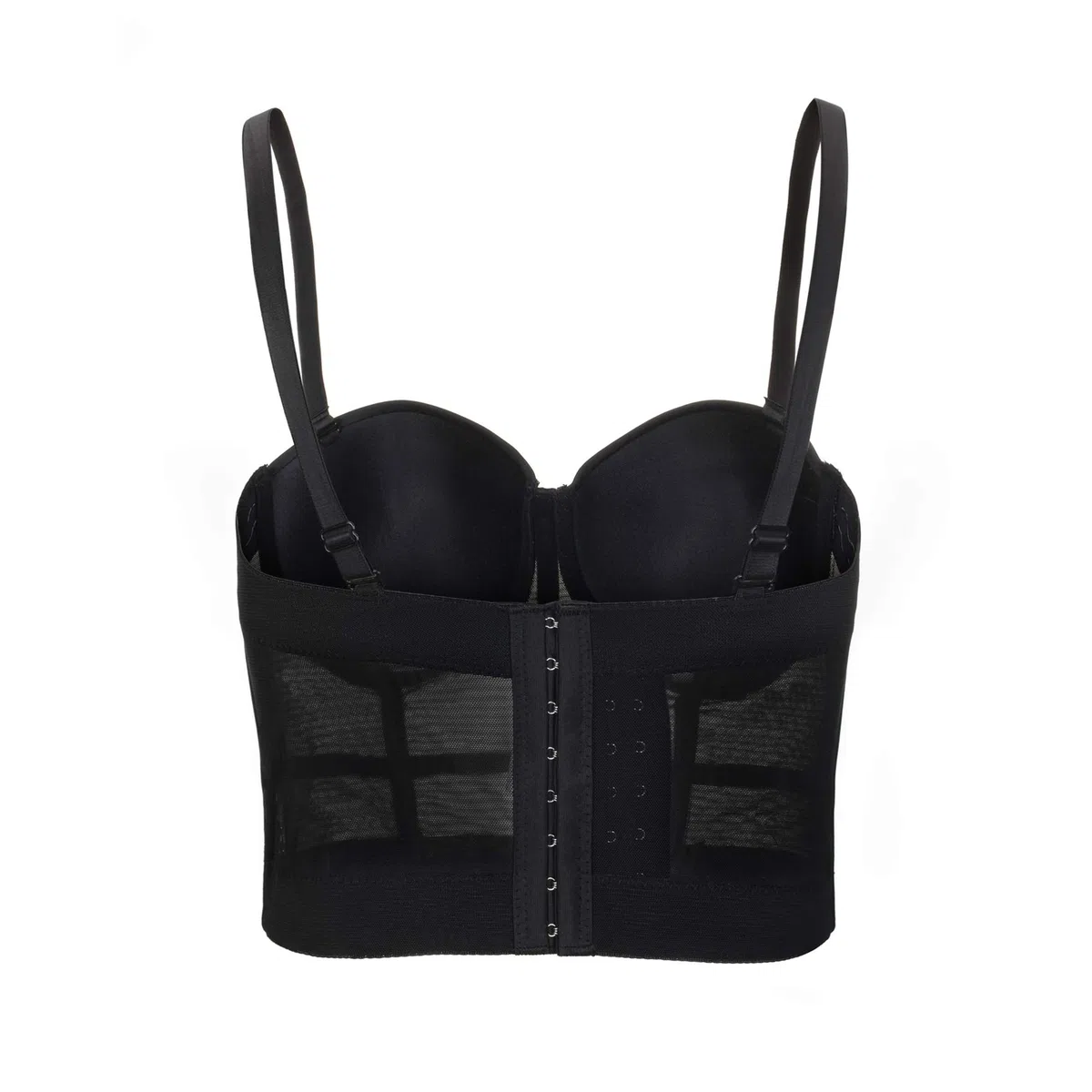 Reggiseno da donna clubwear party punk gotico corsetto push-up con strass diamante cime