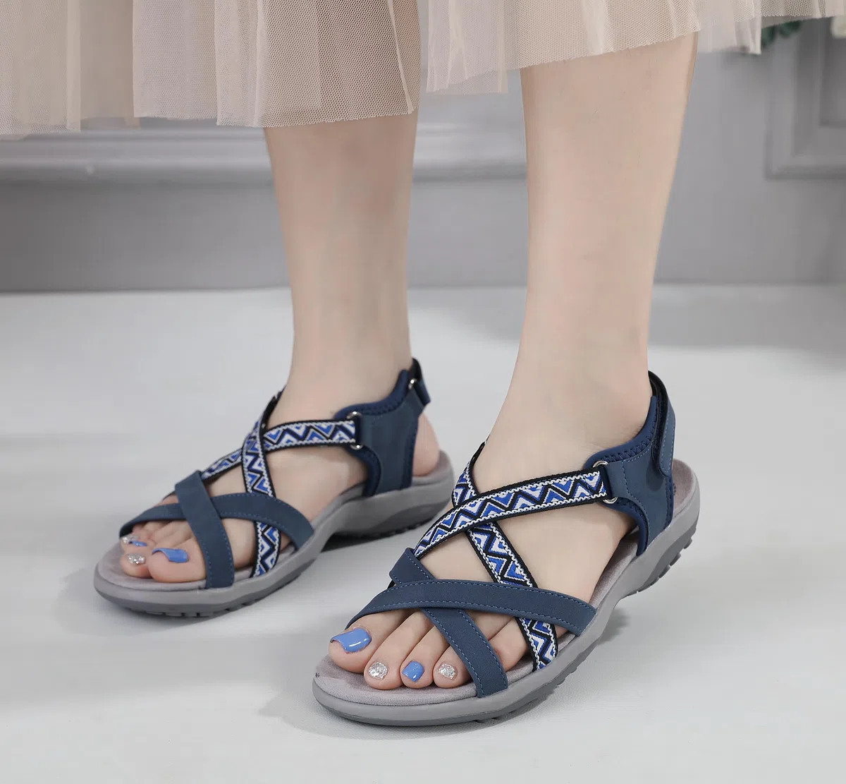 Meik Mangni Sandali Sportivi Donna Sandali Estivi da Trekking Comode Sandali da Spiaggi Leggere Sandalo a Punta Aperta:36-41 EU