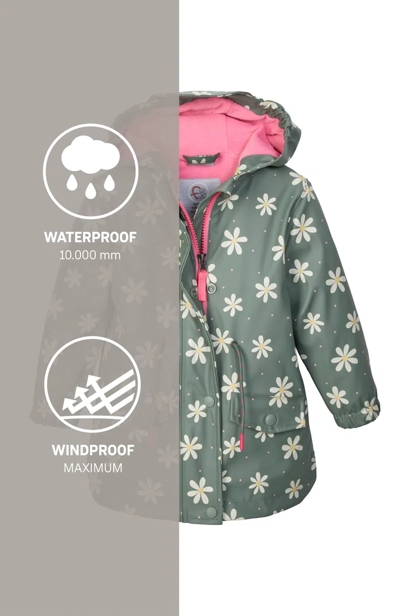 first instinct by killtec Fios 15 Mns Ct Parka gommato/impermeabile con cappuccio Unisex - Bambini e ragazzi