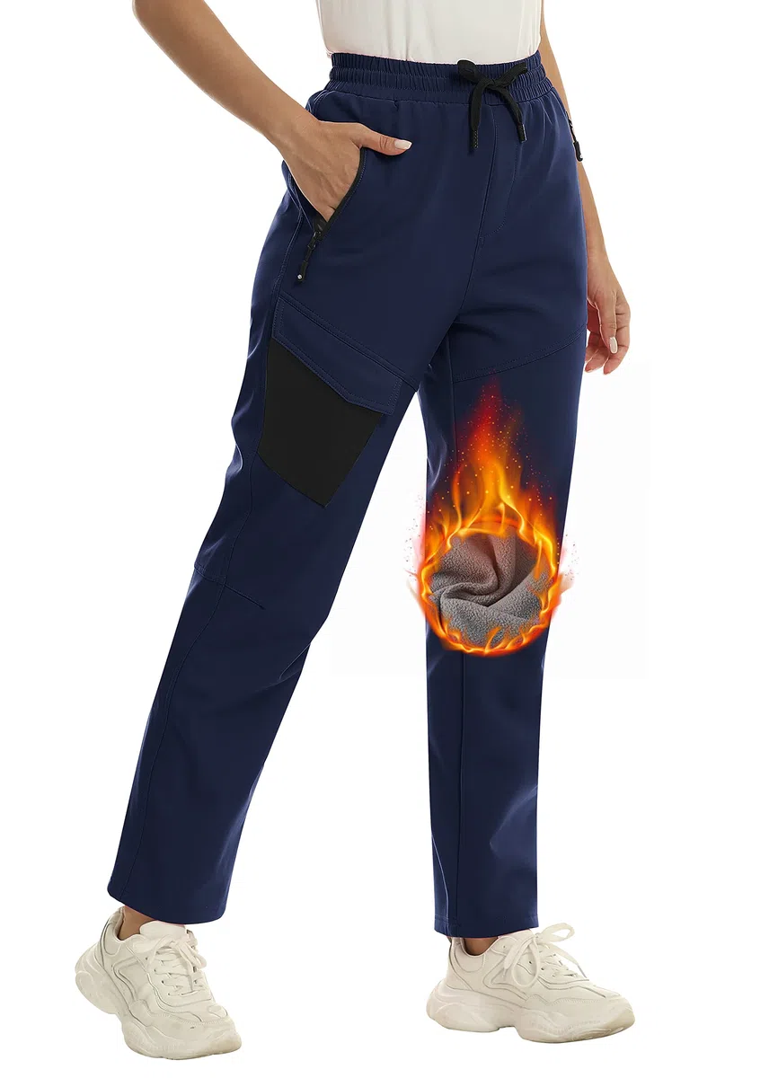 MoFiz Pantaloni Sci Donna Pantaloni Termici Trekking Impermeabili Pantaloni Invernali