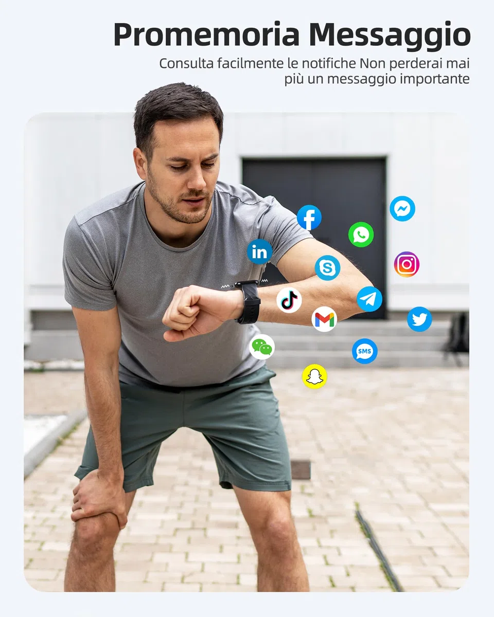 Parsonver Smartwatch Uomo Donna con 5ATM Impermeabilità per Nuoto, Orologio Fitness con 100+ Sport, Frequenza Cardiaca, Sonno, Calorie, SpO2, Smart watch per iPhone Android (Nero, 1.8”)