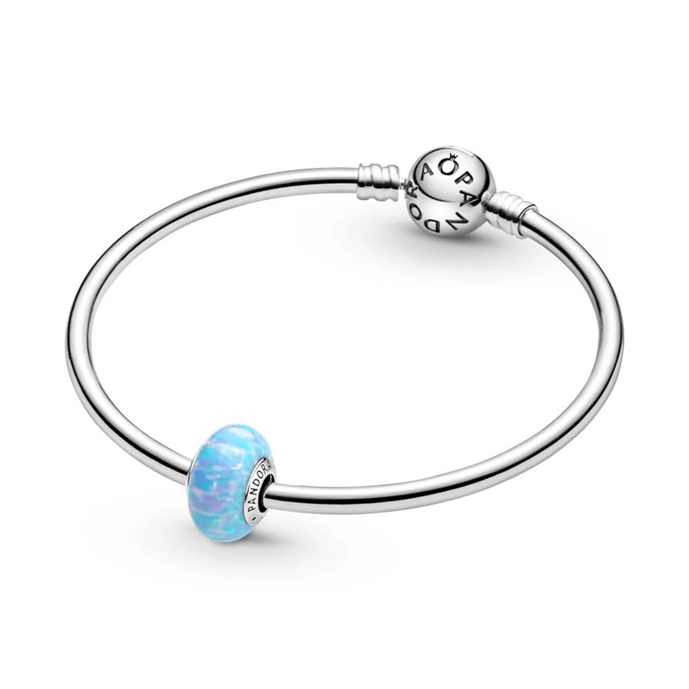 PANDORA Moments - Charm in argento sterling con opali creati in laboratorio