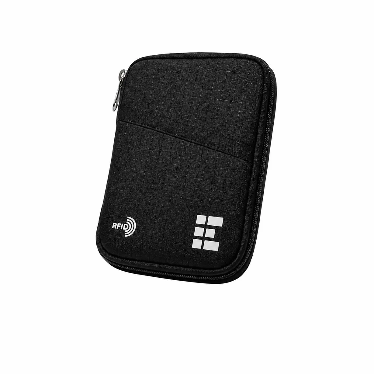 Zero Grid Portafoglio per passaporto – Porta documenti da viaggio con blocco RFID, nero, taglia unica, semplice