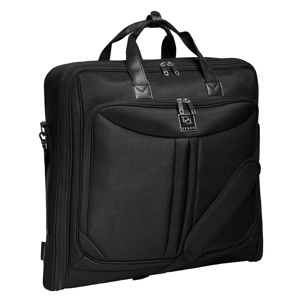 ZEGUR Borsa Porta Abiti da Viaggio – Custodia Pieghevole per Abiti e Completi con Tracolla – Poliestere 1800D Impermeabile per Viaggi d'Affari