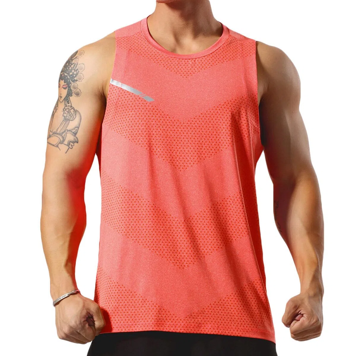 Allthemen Canotta da Uomo da 3 Pezzi Canotta Sportiva Estiva Canotta Maglietta Muscolare ad Asciugatura Rapida Canotte Senza Maniche