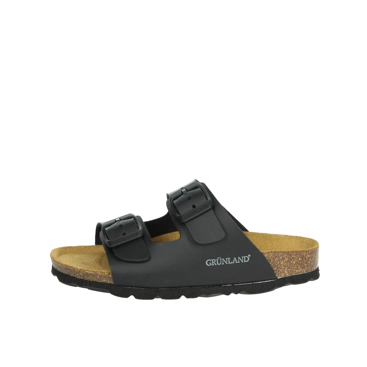 Grunland Luce CB3090 Nero Ciabatte Bambino Fibbie BIRK plantarino anatomico