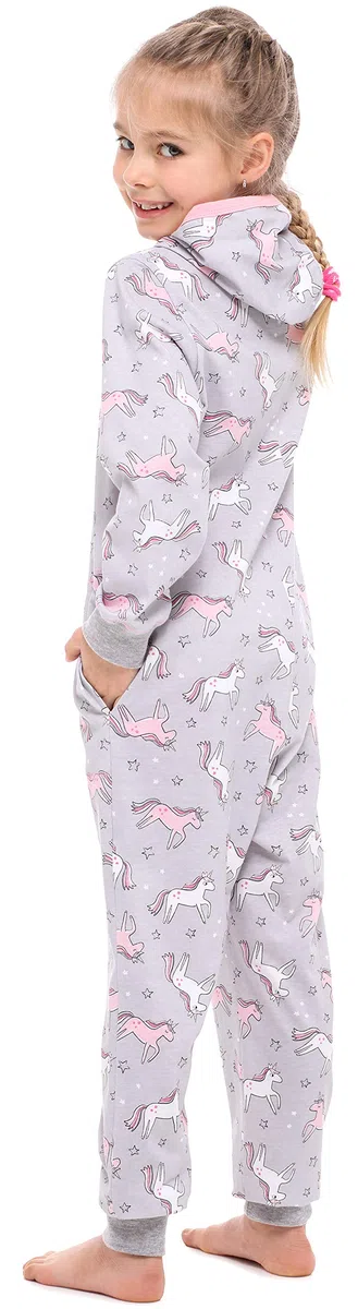 Merry Style Pigiama Intero con Cappuccio Bambina e Ragazza MS10-223