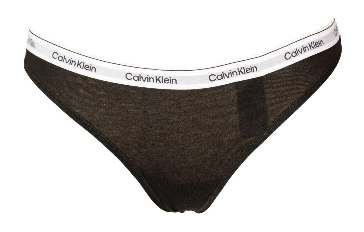 Calvin Klein Perizoma Donna CK Confezione 3 Capi Thong Elastico a Vista Cotone Elasticizzato Articolo QD5209E