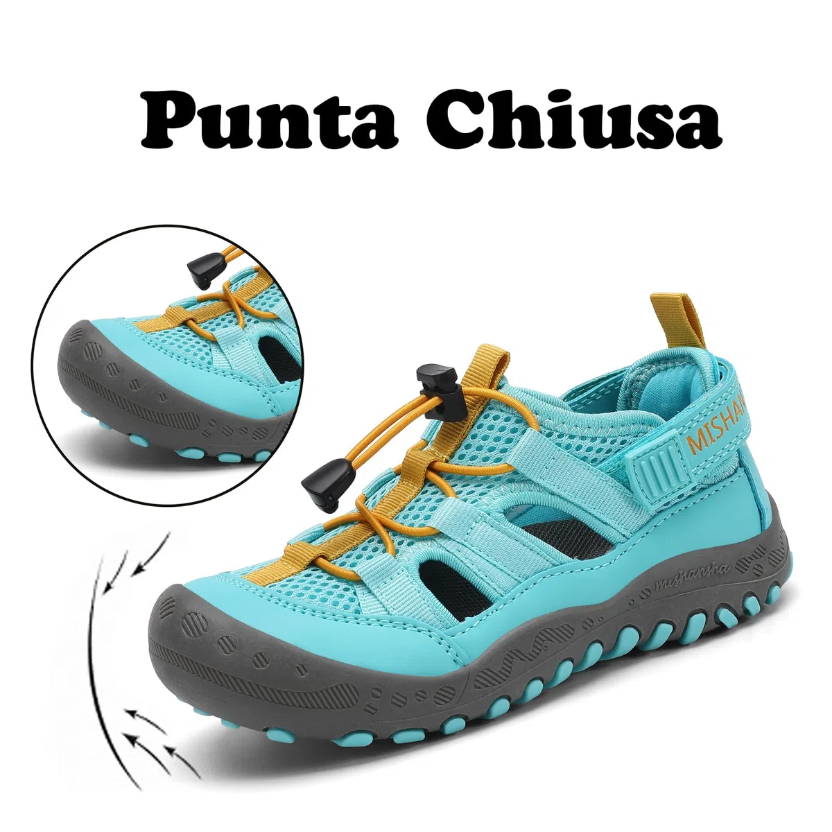 Mishansha Sandali Chiusi Bambino Bambini Estivi Scarpe Trekking Ragazzi Traspirante 24-38 EU