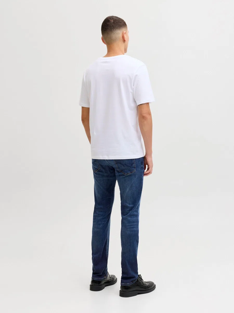 Jack&Jones Jeans Slim Glenn scambiato sul Davanti e Impunture a Vista.