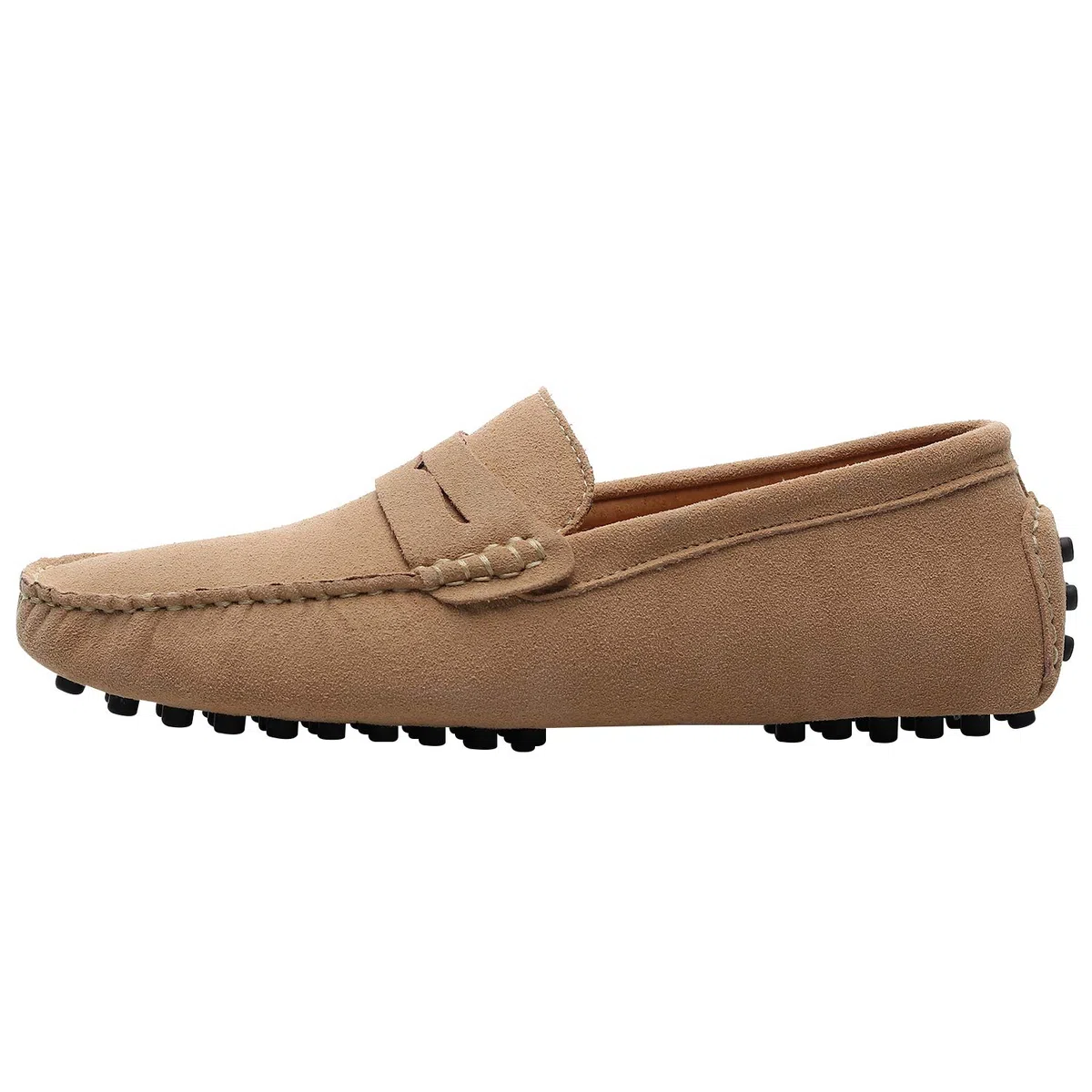Uomo Pelle Scamosciata Penny Mocassini Comfort Scarpe da Guida Pantofole
