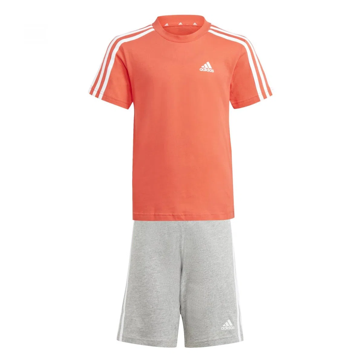 adidas Essentials 3-stripes Tee And Shorts Set JOGGER PER GIOVANI/BAMBINI Unisex - Bambini e ragazzi