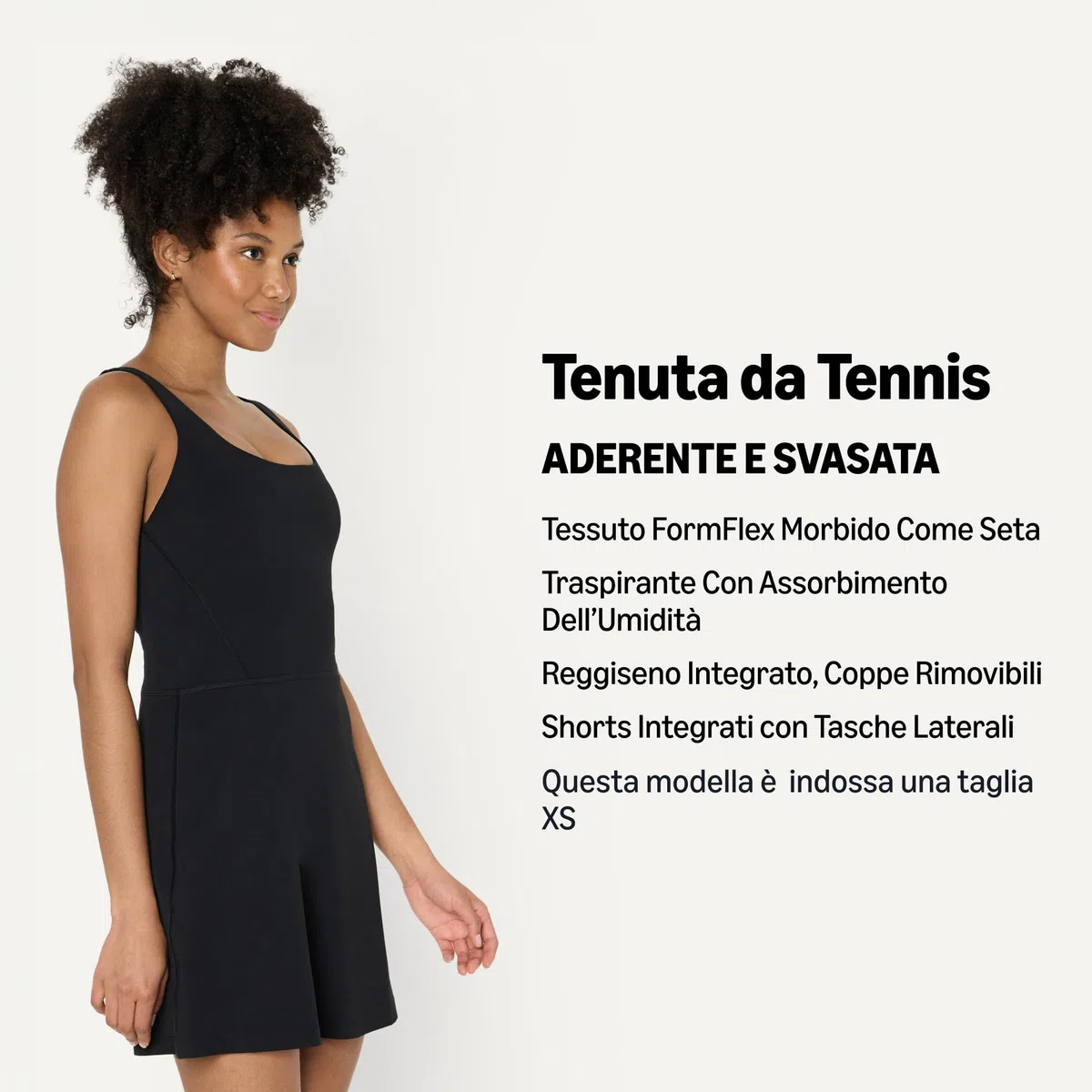 Amazon Essentials Abito Tecnico da Tennis Lungo in FormFlex Morbidissimo Donna