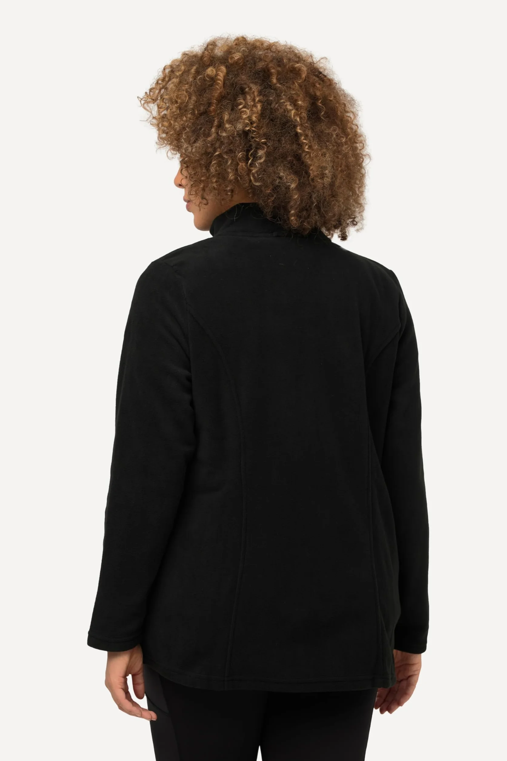Ulla Popken Giacca Interna e coordinabile di Pile con Colletto Alto 796970