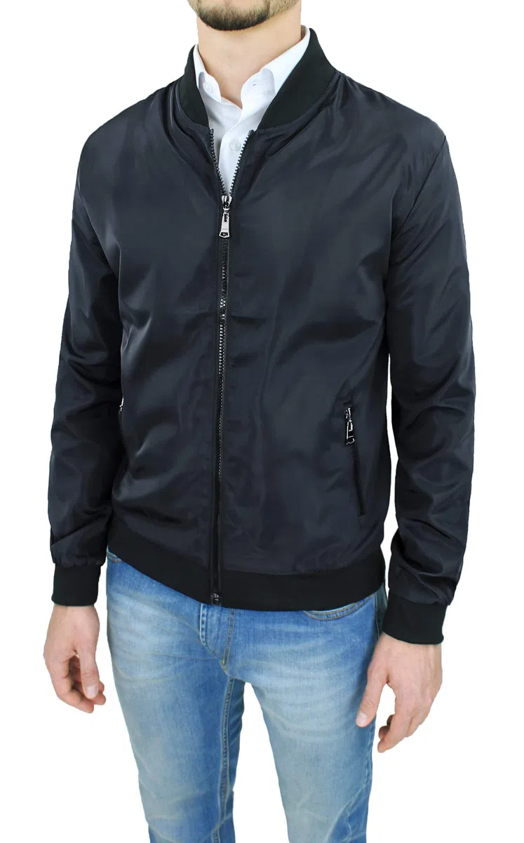 Giubbino uomo estivo leggero slim fit Giacca giubbetto College elastico impermeabile