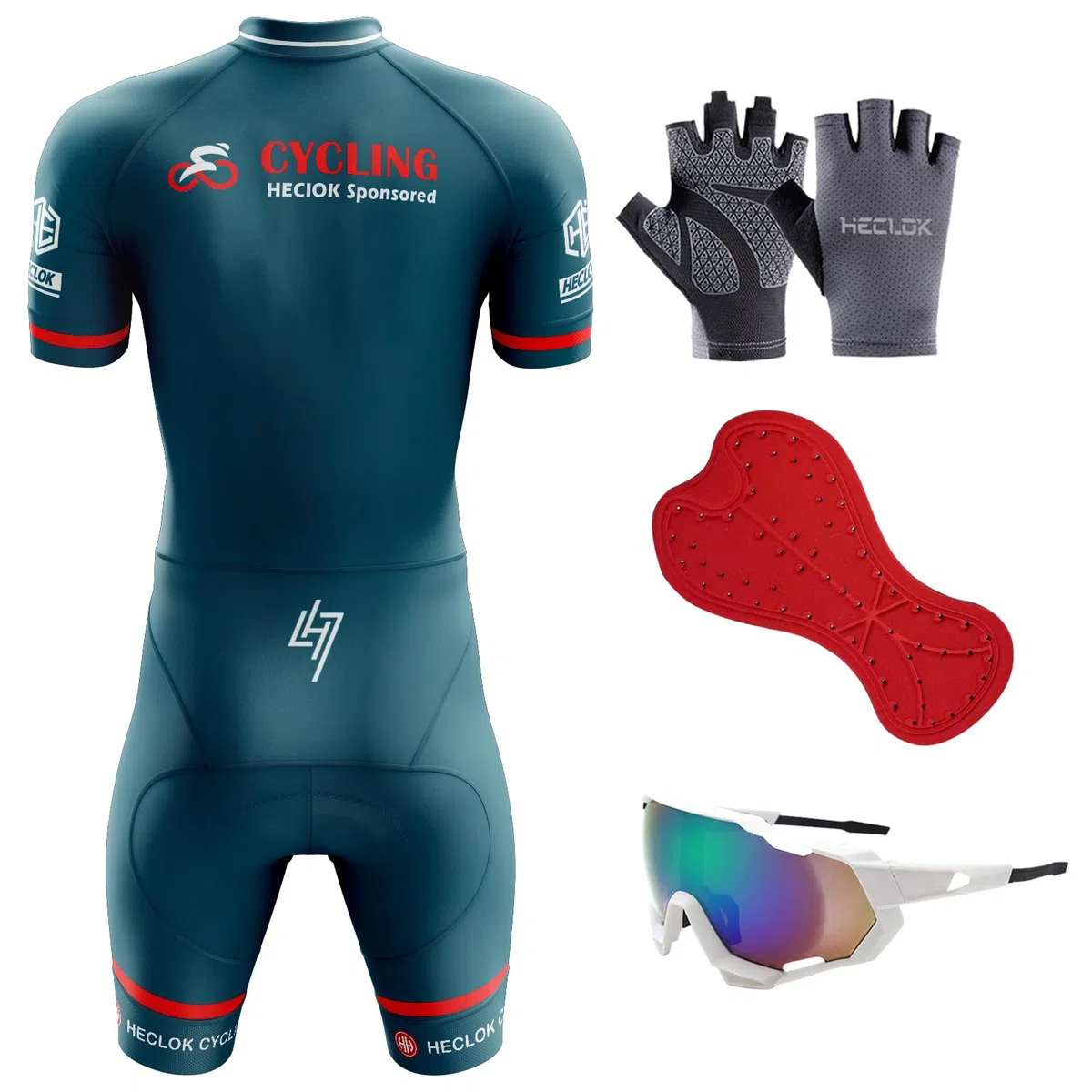 Magliette da ciclismo da uomo, Tuta da triathlon da uomo, Ciclismo Body Skinsuit Sportswear Abbigliamento Triathlon, with Pad per Nuoto, Corsa, Ciclismo, Body Ciclismo Uomo