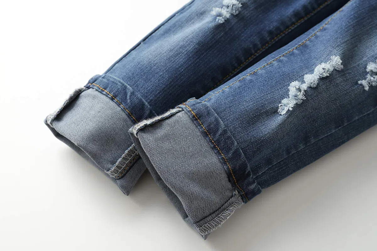 KIDSCOOL SPACE Salopette di Jeans da Bambina,Pantaloni Slim Carini in Denim Srappato da Bambino