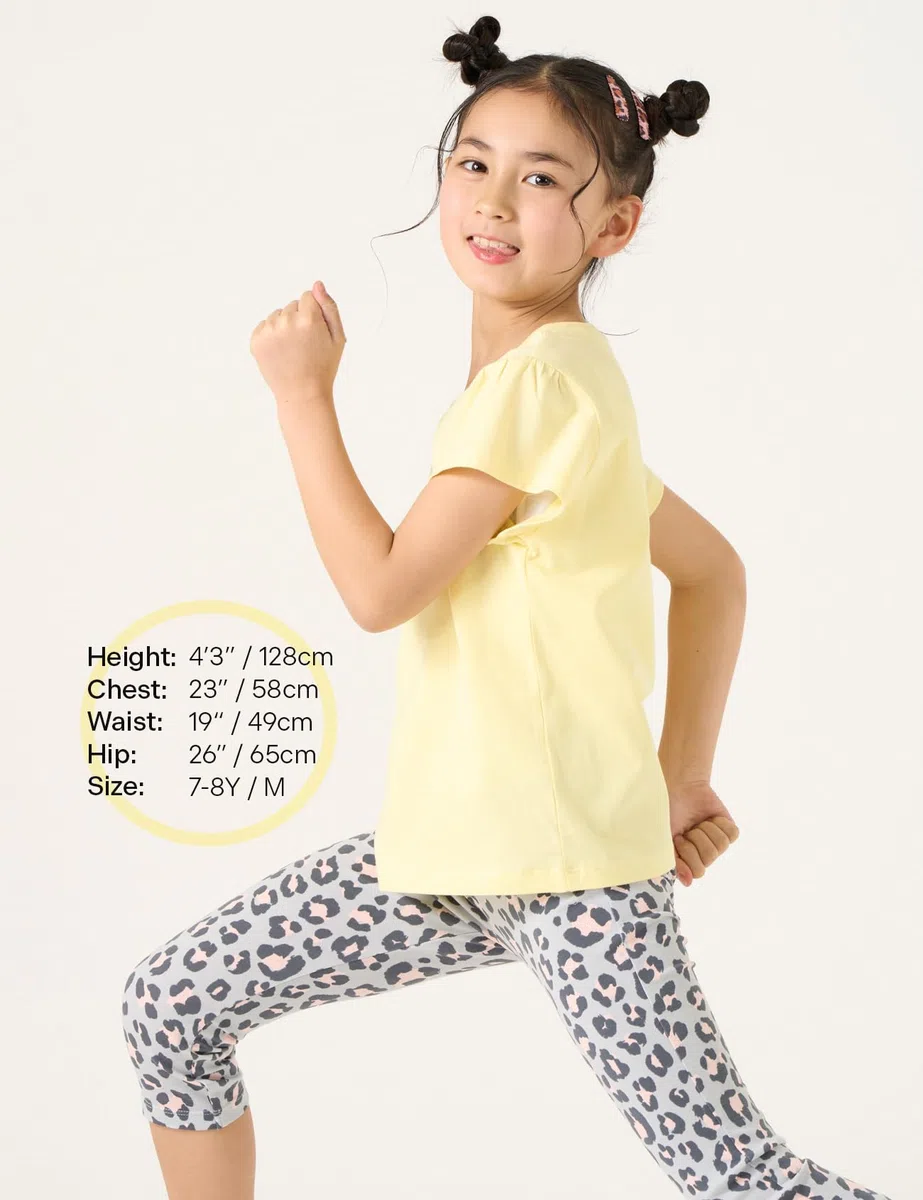 LAPASA T-Shirt 100% Cotone Bambina 4 Pezzi T-Shirt a Manica Corta o 2 Pezzi Lunga Abitino K01 G20