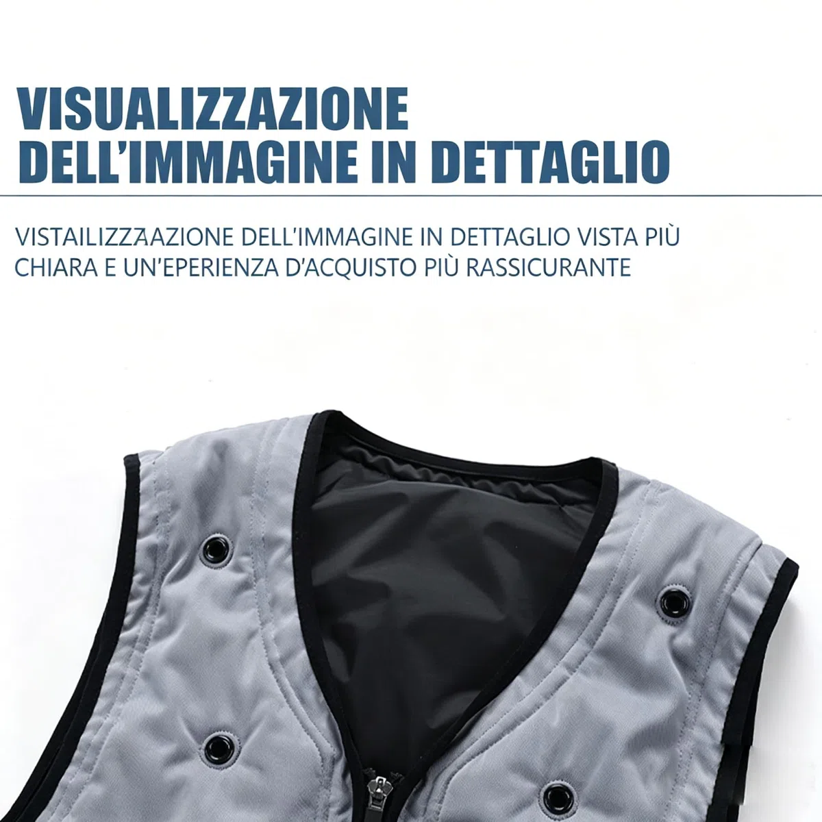 Qianly Gilet Estivo rinfrescante, Abbigliamento da Lavoro Leggero per Lavoratori all'aperto e Ciclisti, L