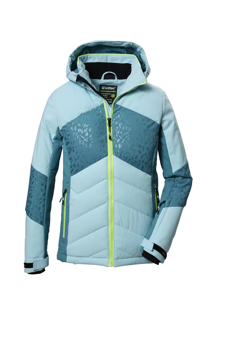 Killtec Ksw 342 Grls Ski Qltd Jckt Giacca da sci/giacca funzionale con cappuccio e paraneve Bambine e ragazze