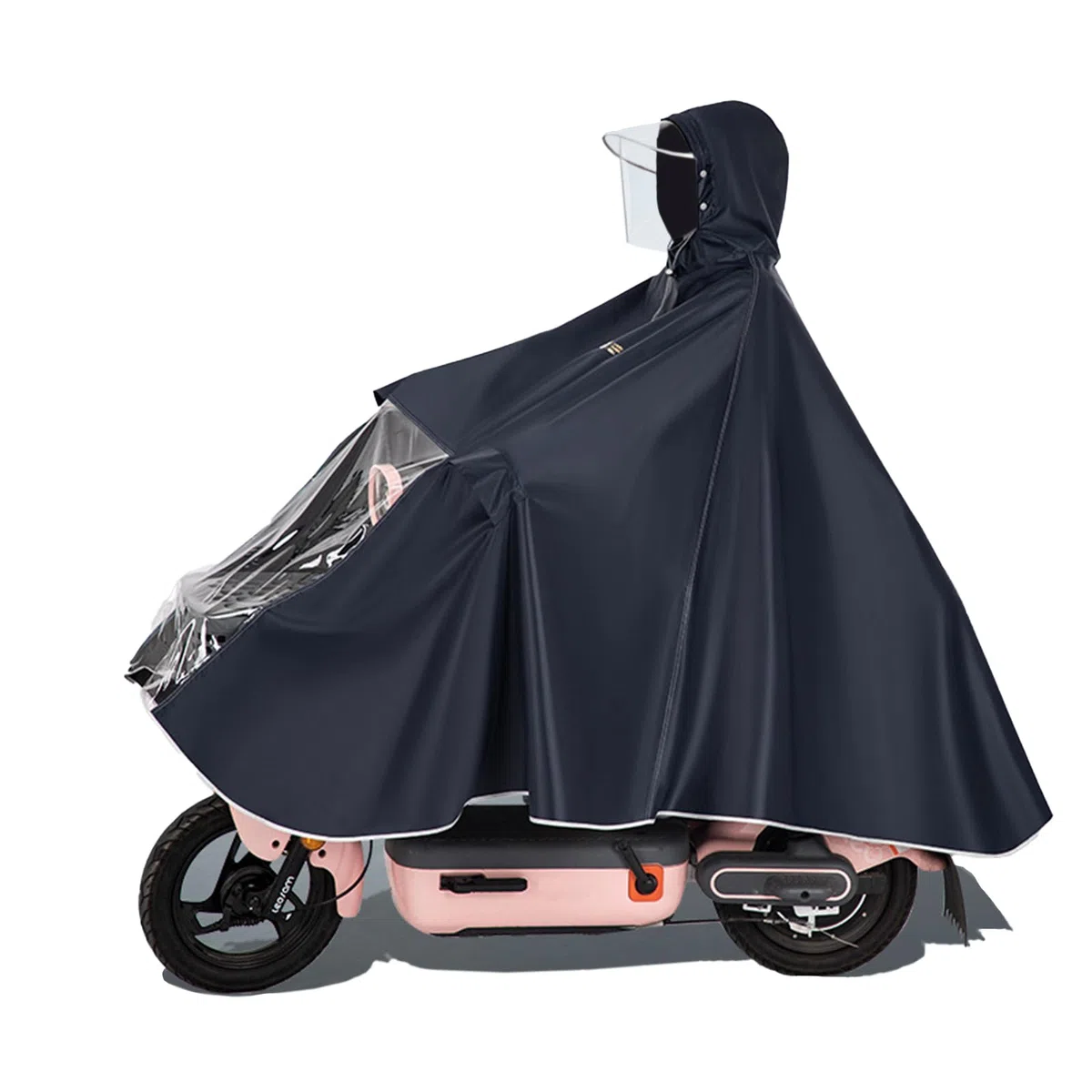 1 Pezzi Mantella da Bicicletta, Impermeabile, Unisex, con Cappuccio, per Biciclette, Mountain Bike, Bici Elettriche