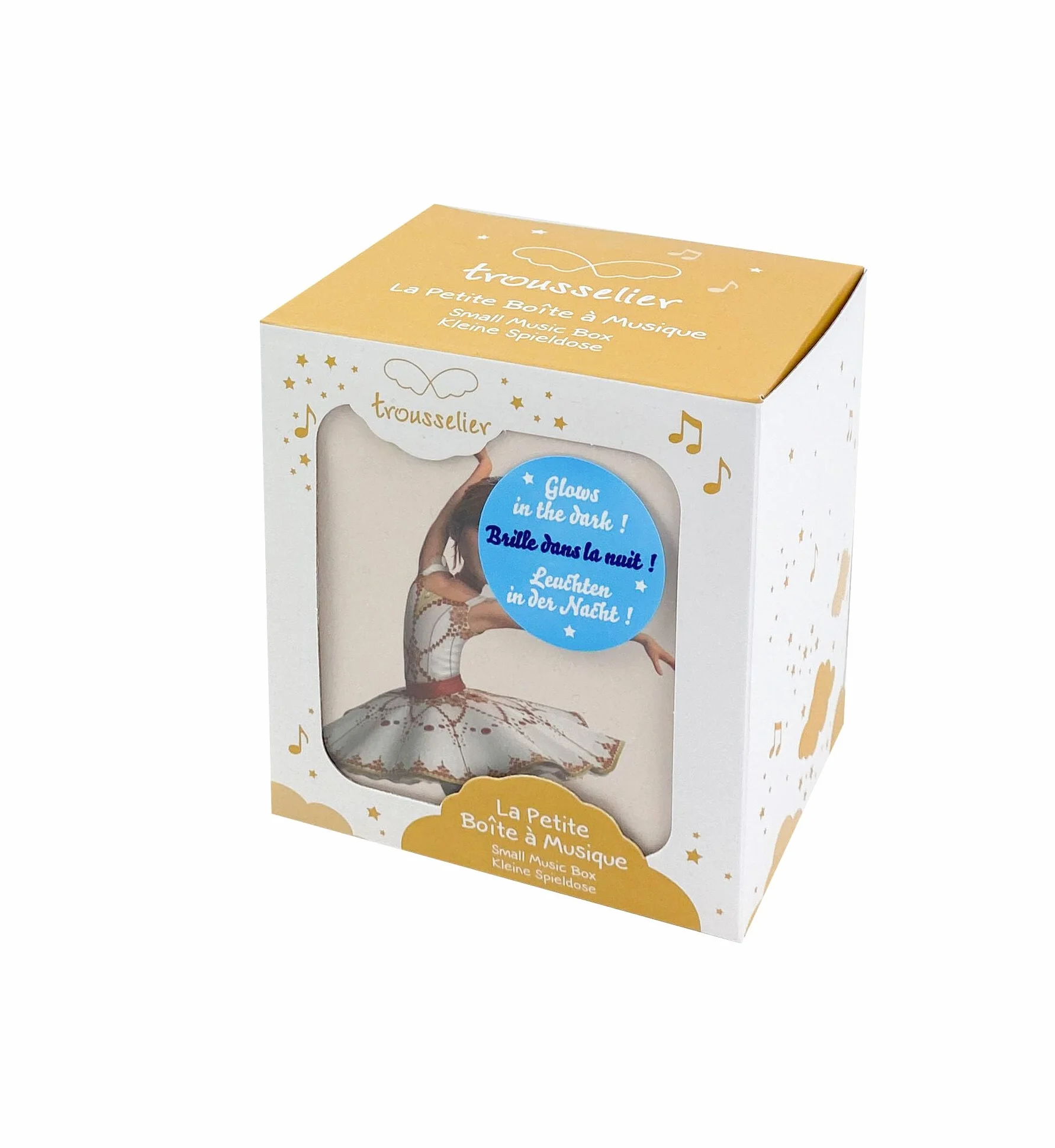 Trousselier Ballerina S20111 Carillon Cubo per Gioielli, 12 x 10.5 x 8.5 cm, Multicolore