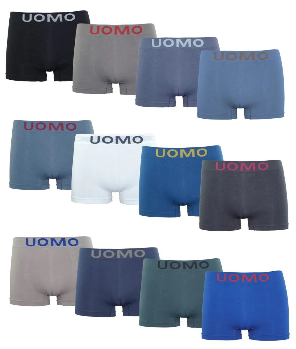 Channo Boxer da Uomo in Nylon Senza Cuciture, Morbidi, Elastici e Comodi - Collezione Uomo
