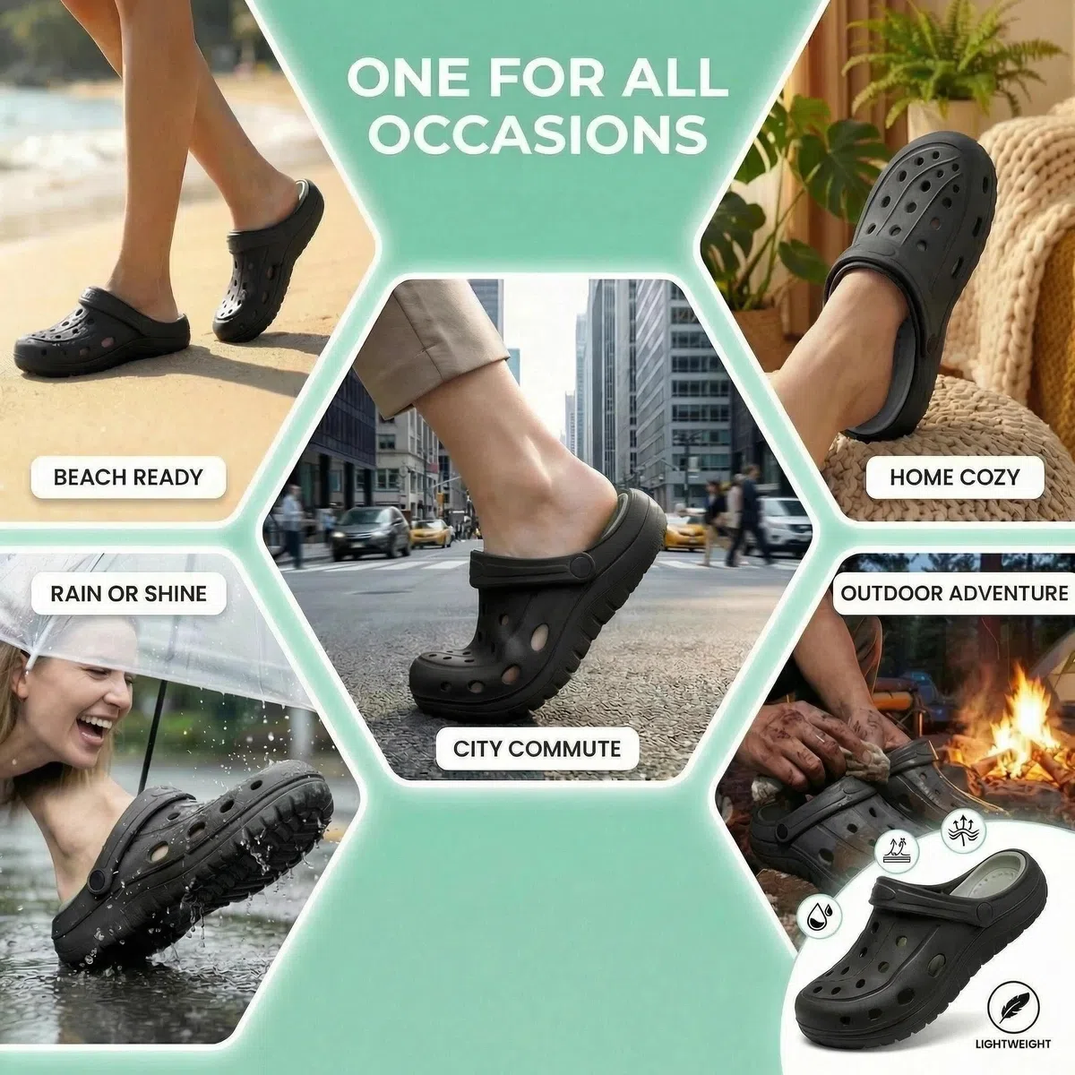 Zoccoli | Sabots Unisex per Donne e Uomini | Clogs da Giardino Traspiranti | Scarpe da Giardino | Pantofole Leggere | Sandali da Spiaggia