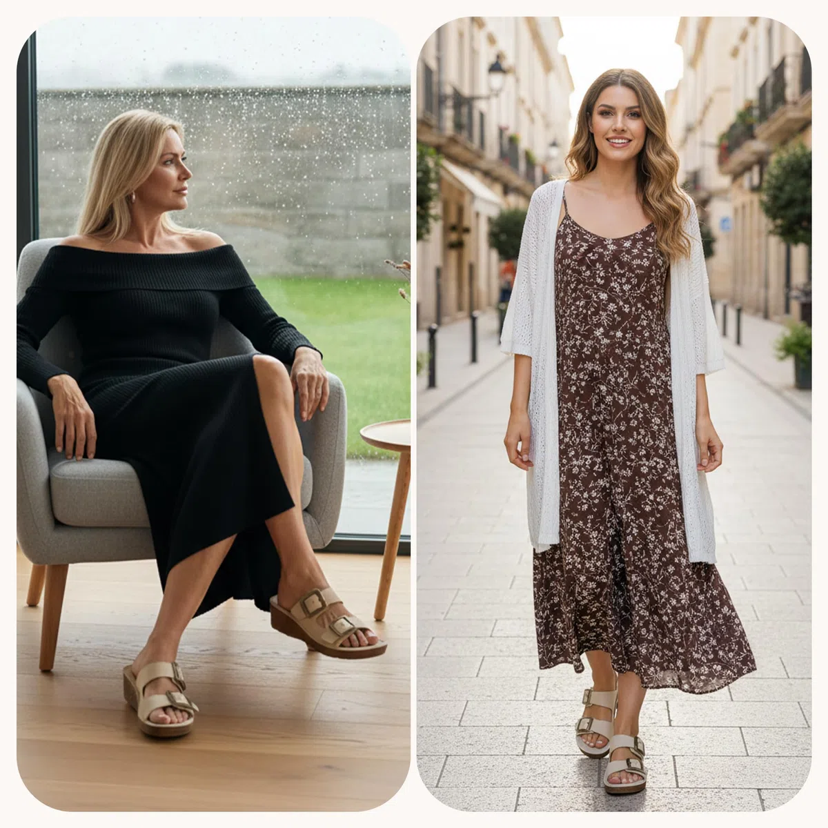 Sandali Aperti Donna Pantofole con Fibbia Sandali Pantofole Larghi Scarpe Estive Scarpe Ortopediche Ciabatte Slides