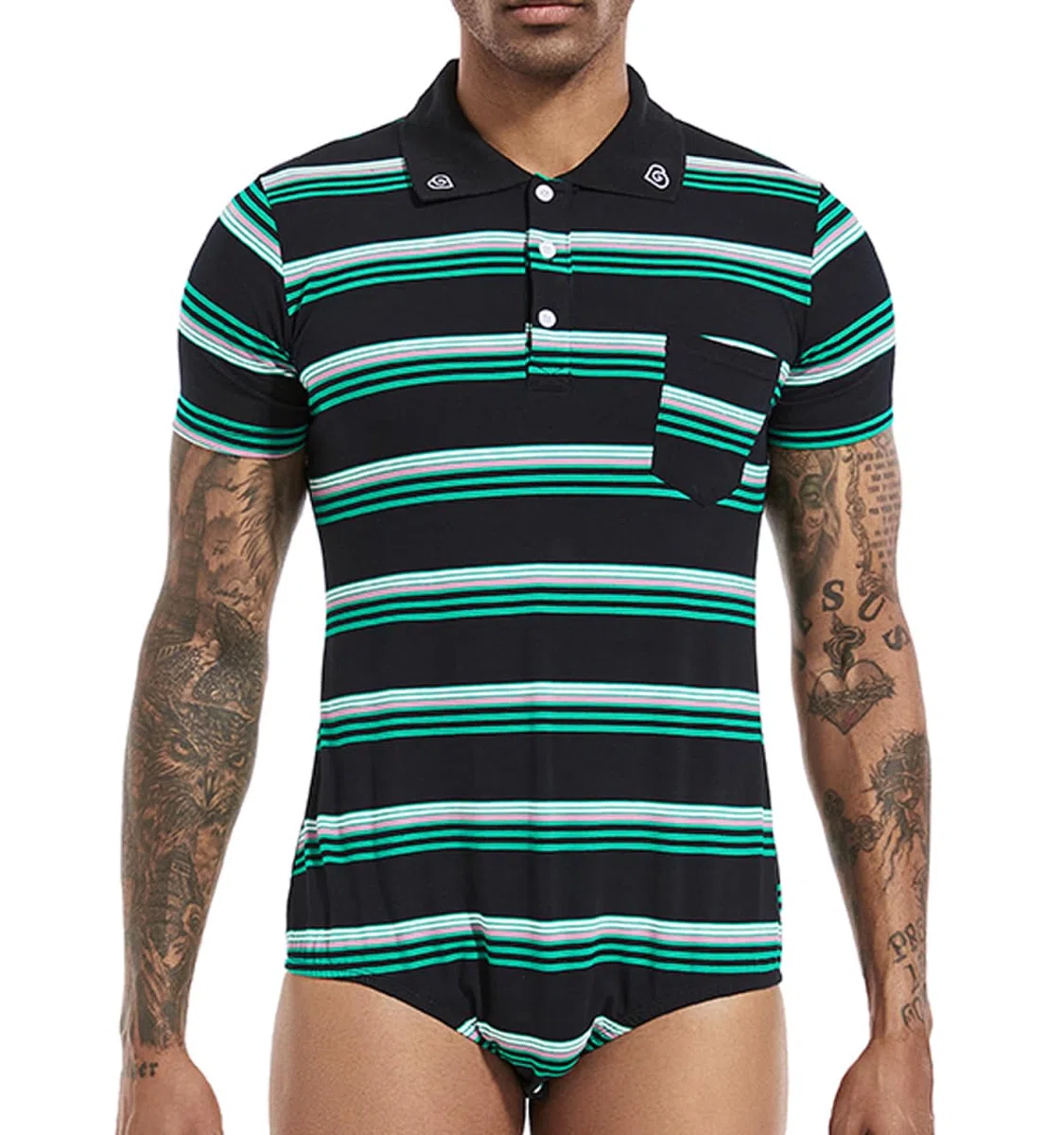 Landofgenie Pigiama Intero Onesie Body Adulto Cotone Top Shirt One Piece Personalizzato Uomo Leotard Rompers