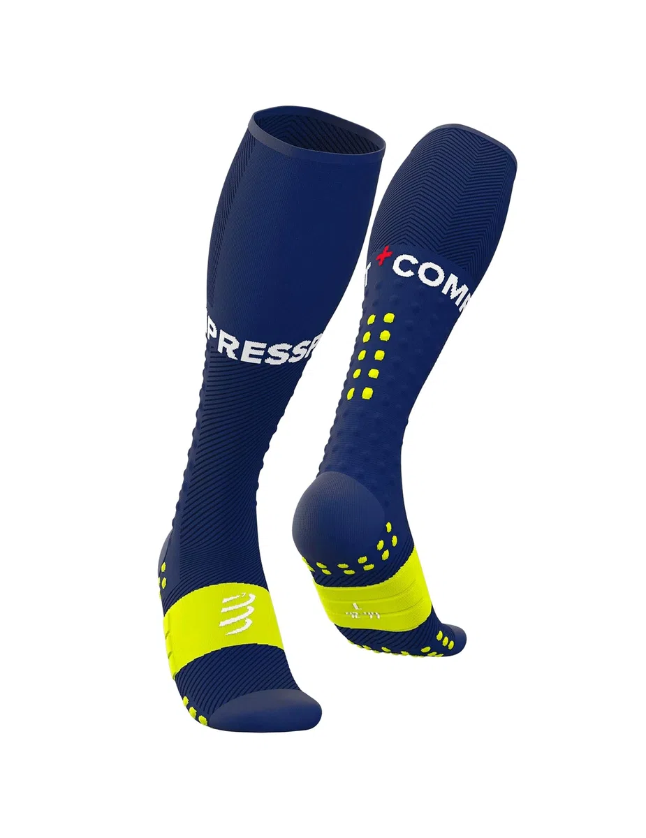 COMPRESSPORT Full Socks Run Calze di compressione unisex - Supporto muscolare - Running e triathlon per allenamento e competizione - Ultra leggero