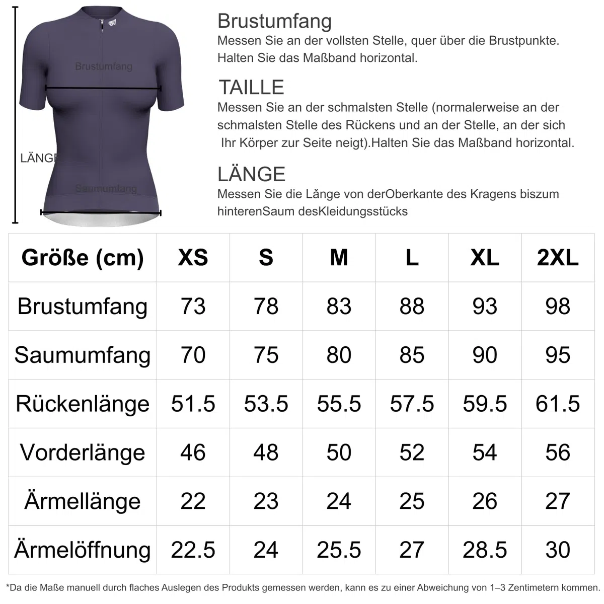 Wulibike Maglia da ciclismo da donna, a maniche corte, traspirante, ad asciugatura rapida ed elastica, leggera, con 3 tasche posteriori, UPF50+, per Gravel, MTB e pendolari