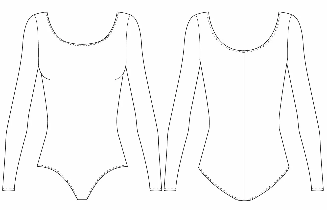 Bloch Dance Lepsi - Body a Maniche Lunghe da Donna