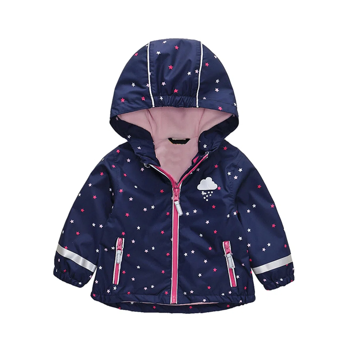 Giacca Softshell Da Bambini, A Prova di Vento Giacche Cappotto Impermeabile Da Ragazzi, Giacca Antipioggia per Ragazze, Giacca Impermeabile con Cappuccio e Foderato per Bambino