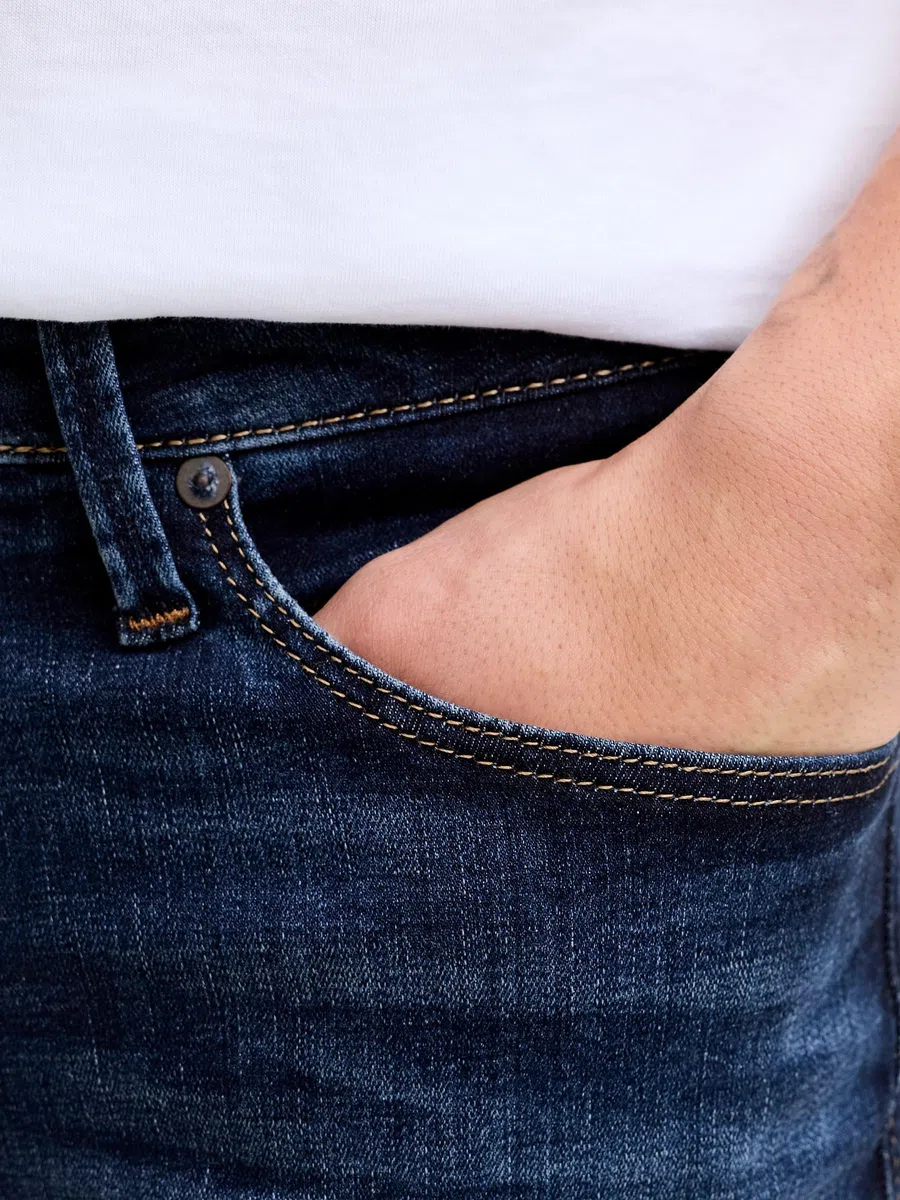 Jack&Jones Jeans Slim Glenn scambiato sul Davanti e Impunture a Vista.