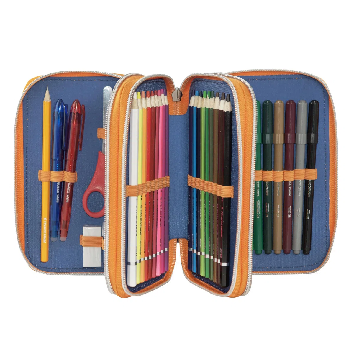 DRAGONBALL - Astuccio 3 Scomparti Bambina e Bambino, con Interno Organizzato, Tasca a Zip e Organizer Portapenne - Astuccio Scuola Media e Elementare in Tessuto, 20x13x7h cm