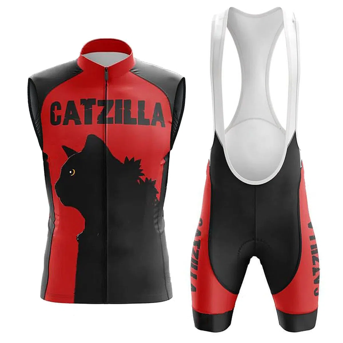 Completo Ciclismo Uomo Abbigliamento Bici MTB Estivo,Maglia Ciclista Maglietta Ciclo Senza Maniche Gilet e Salopette Pantaloncini con 19D Gel Imbottiti,Tuta Bicicletta Sleeveless Asciugatura Rapida