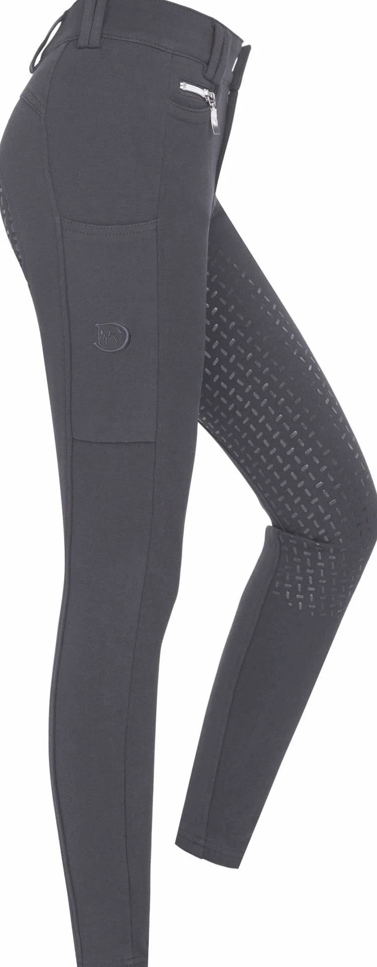 RIDERS CHOICE Pantaloni da equitazione in cotone, con inserto in silicone, per bambini