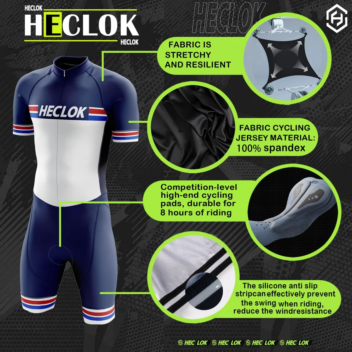 Tuta da Triathlon a Maniche Corte da Uomo,MTB Body Trisuit Cycling Skinsuit with Imbottito professionale da competizione Nuoto/Corsa/Ciclismo，Abbigliamento Ciclismo monopezzo