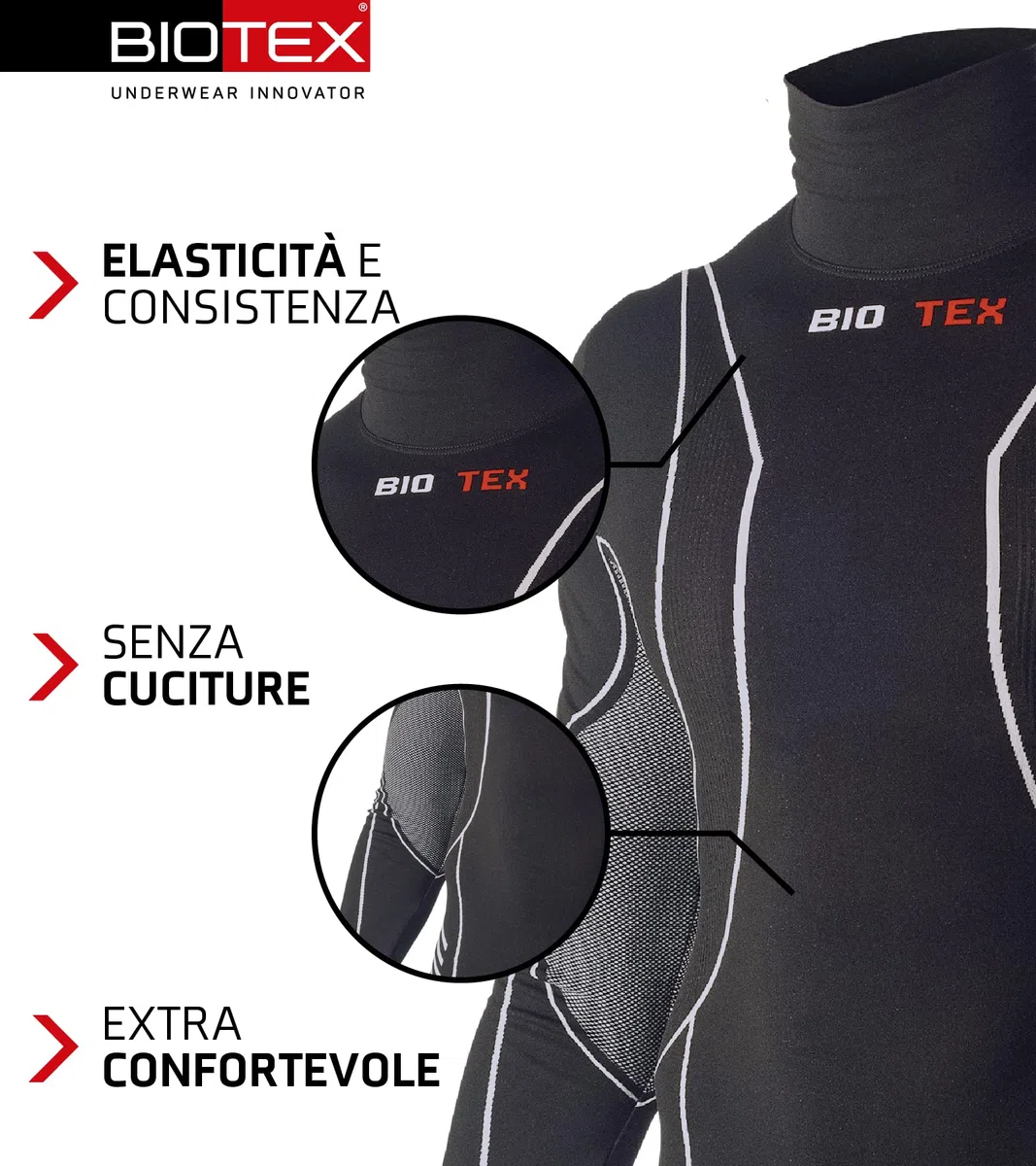 Biotex Bioflex Warm Sottomaglia Uomo (Pacco da 1)