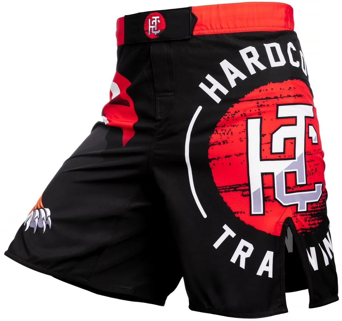 Hardcore Training Japan Tiger Fight Shorts Uomo Pantaloncini da Combattimento Arti Marziali MMA BJJ Boxe Muay Thai Grappling Fitness No Gi