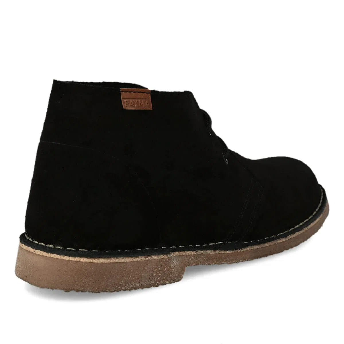 Stivali Stivaletti Safari Deserto in Pelle per Uomo e Donna. Fatto in Spagna. Scarpa Chukka in Crosta di Pelle Sport. Chiusura con Lacci. Suola in Gomma