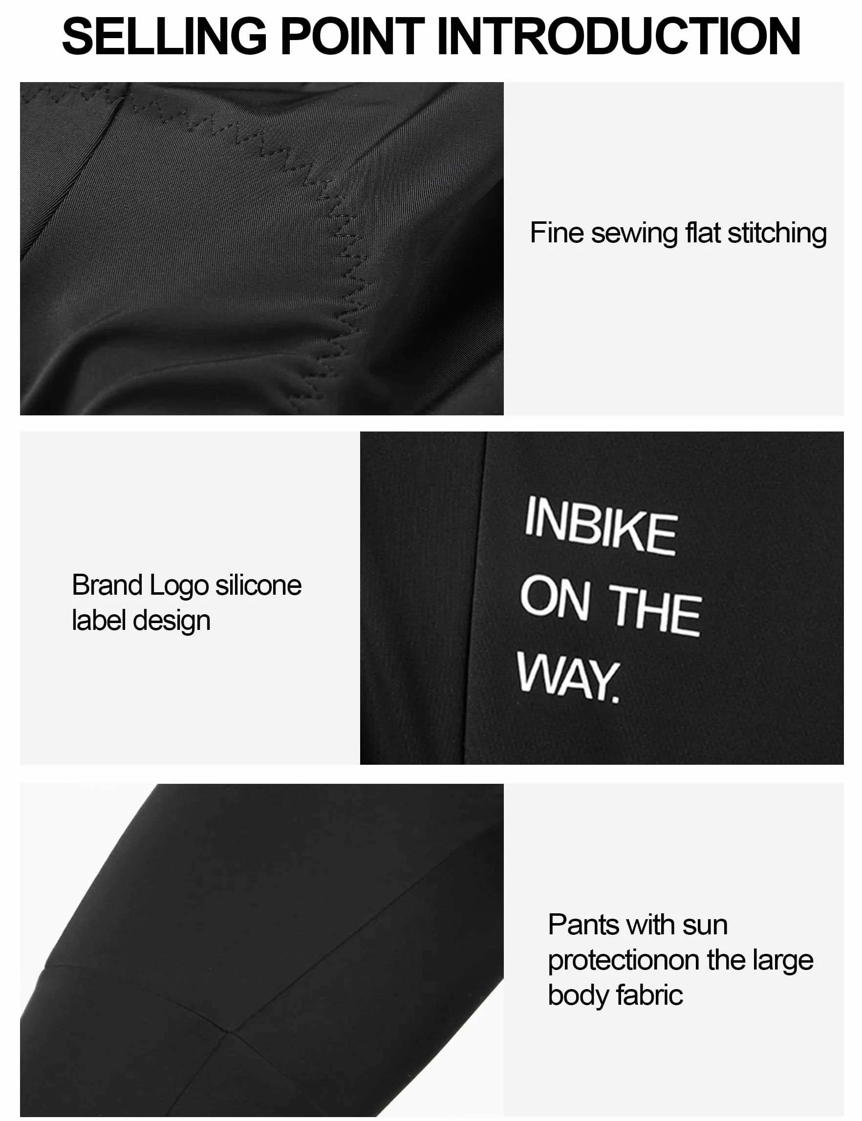 INBIKE Salopette Ciclismo Uomo con Tasca Pantaloni Ciclismo Imbottite 3D Uomo con Bretelle Pantaloni Bici da Strada Pantaloni MTB Asciugatura Rapida Traspirante
