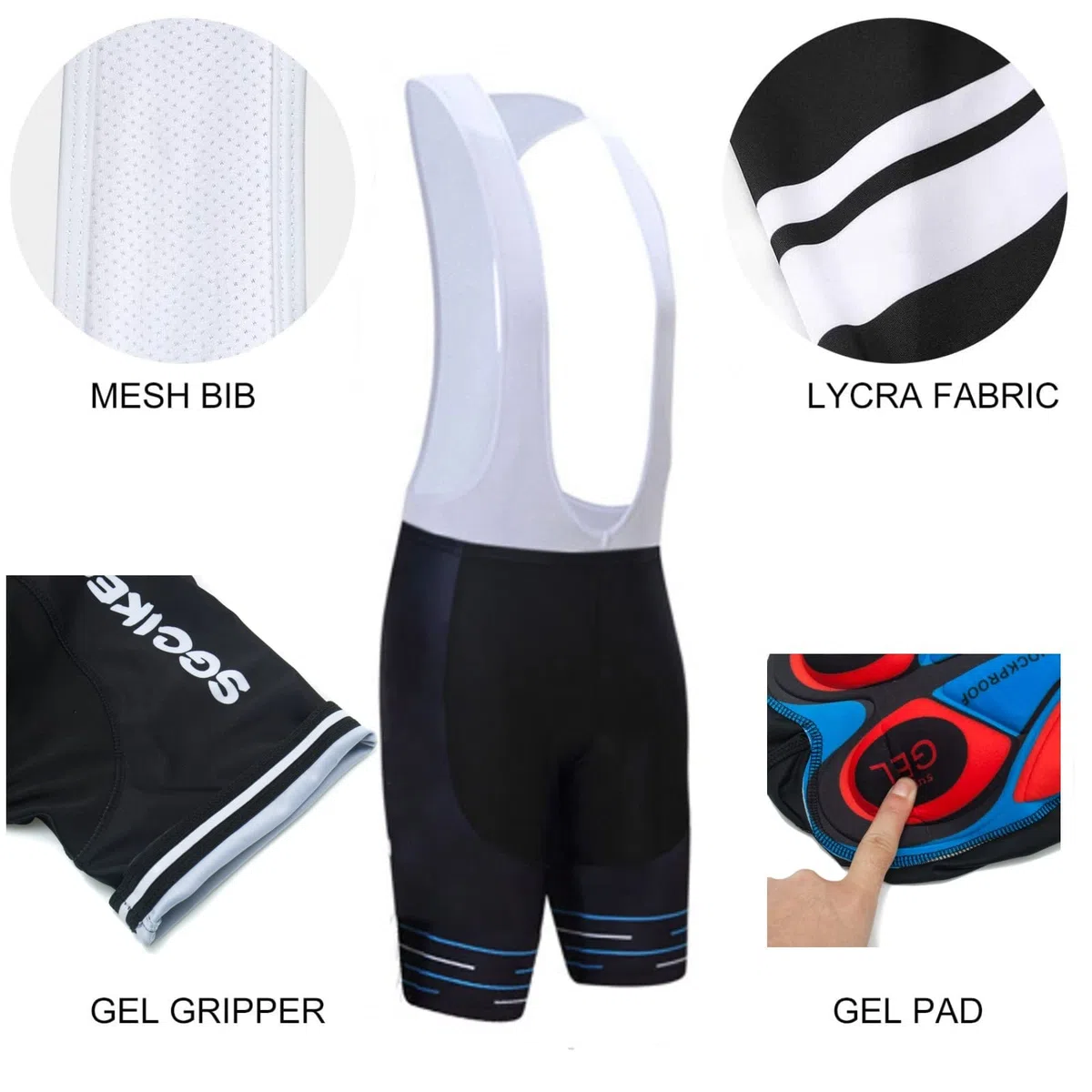 2022 Pro Tour Team Set Maglia da ciclismo da uomo , maglia da bicicletta traspirante per mountain bike, pantaloncini con bretelle kits GEL Paddad